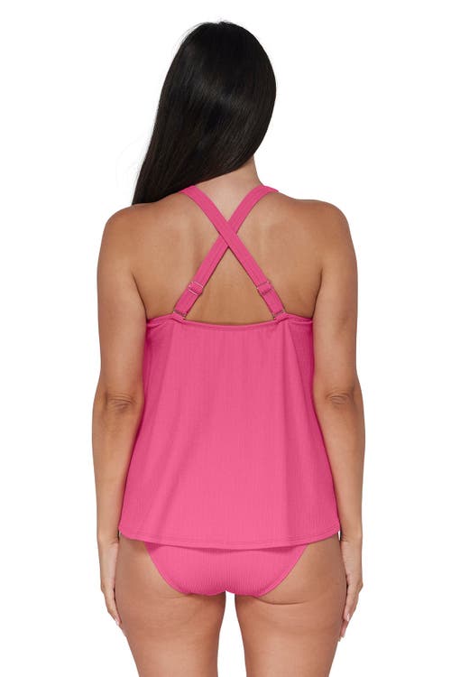 Pacifica By Sunsets Sadie Tankini Swimsuit Top In Dragon Fruit