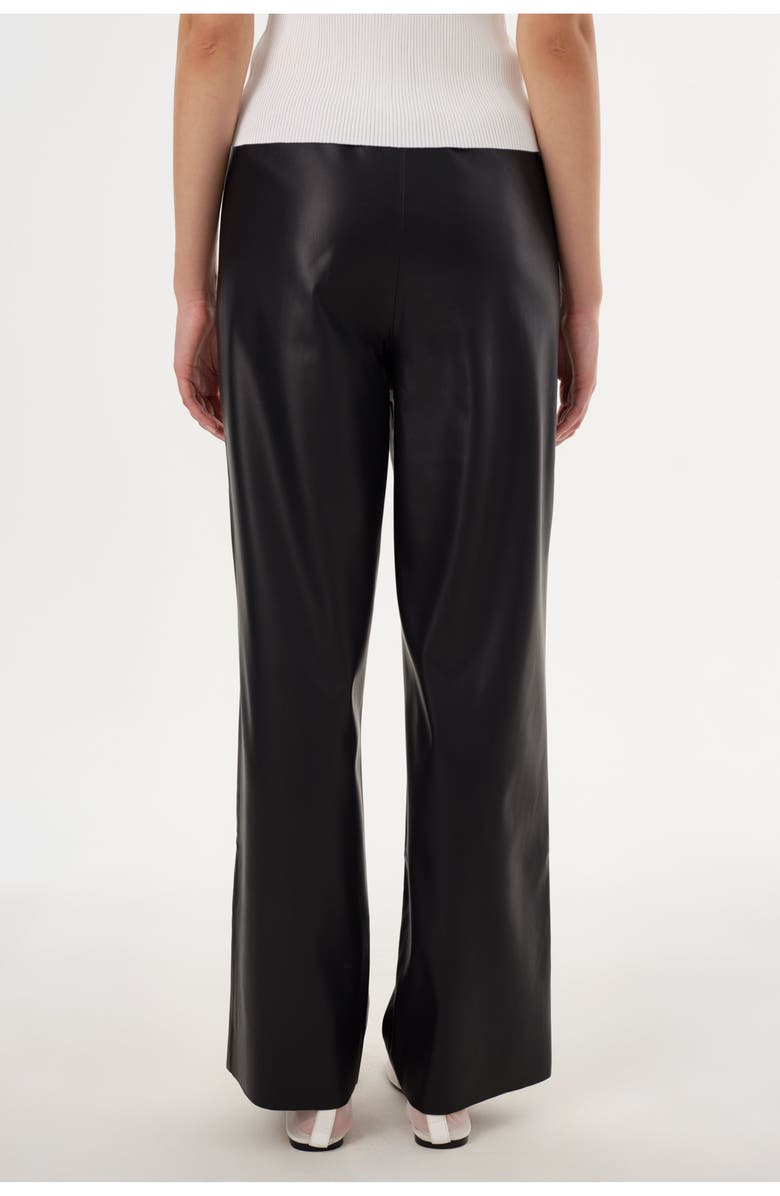 LAMARQUE FAITH | Faux Leather Relaxed Pant, Alternate, color, Black