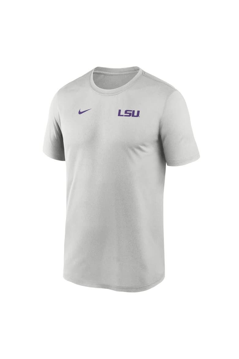 Men's Nike Gray LSU Tigers 2025 Sideline Small Logo Legend Performance T-Shirt, Alternate, color, Gray