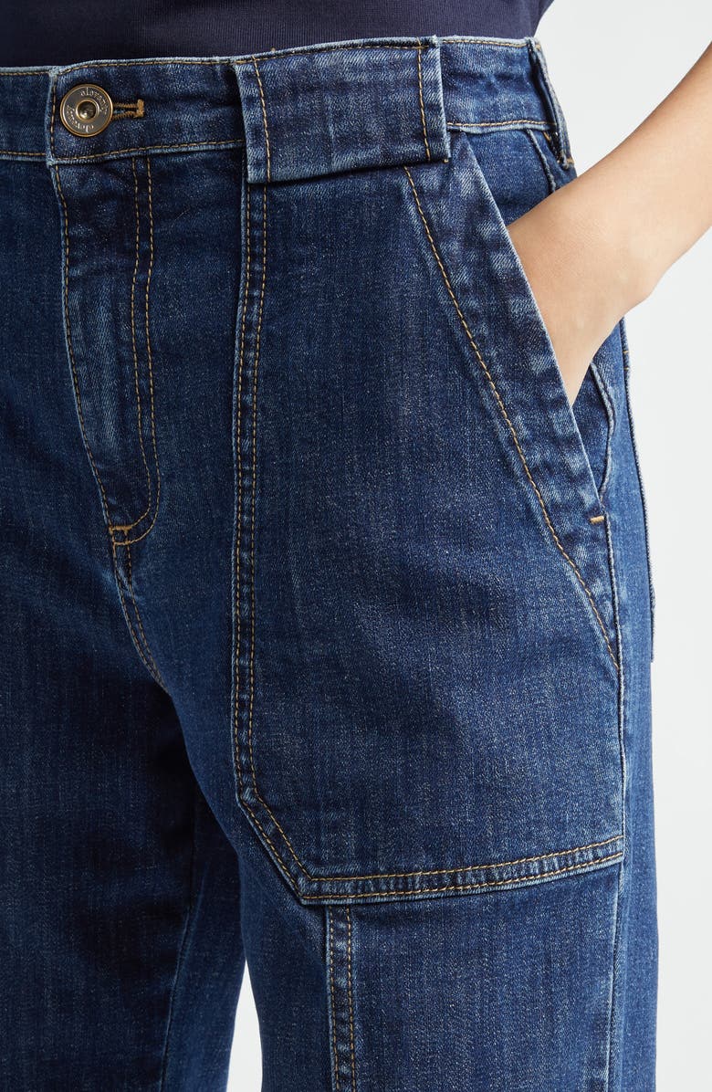 Eleventy Crop Slim Leg Jeans, Alternate, color,