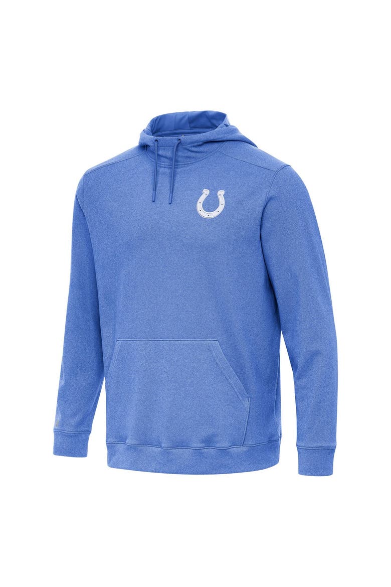 Men's Antigua Heather Royal Indianapolis Colts Cloud Pullover Hoodie, Main, color, Heather Royal