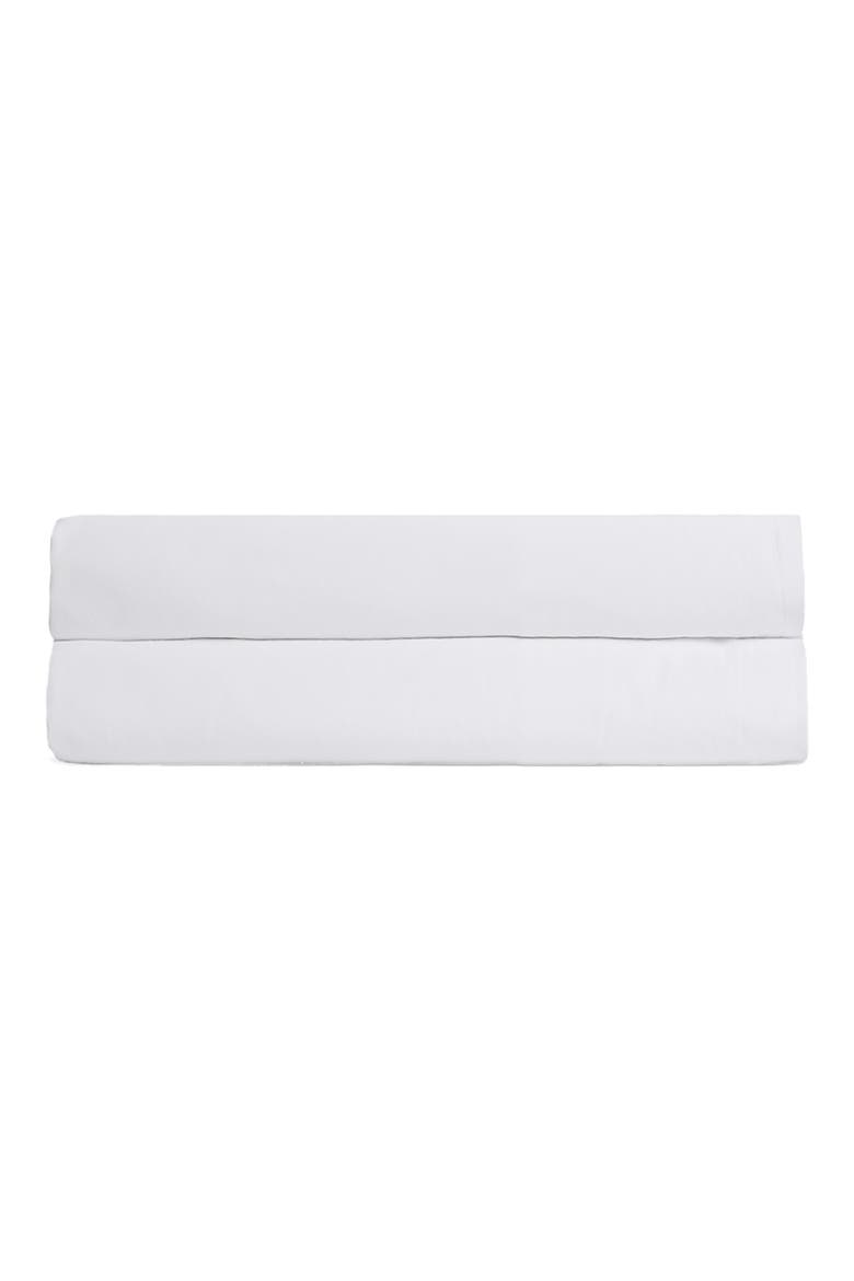 Percale Fitted Sheet, Main, color, WHITE