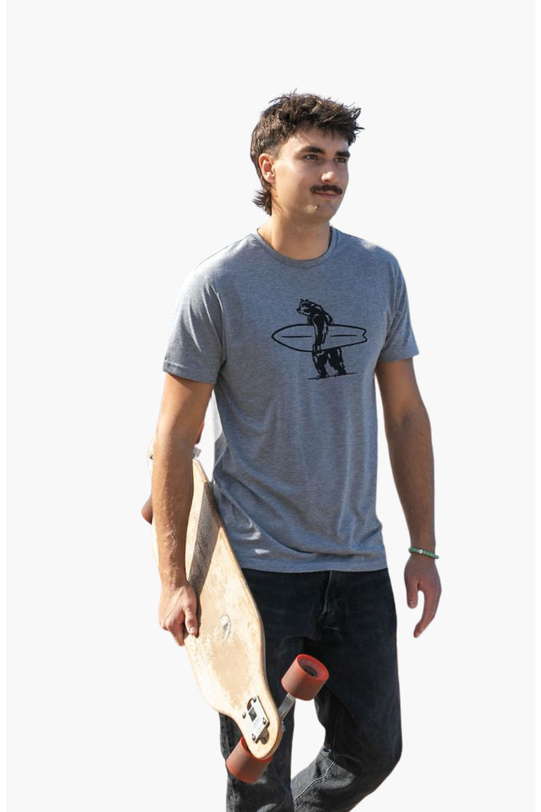 Simply Brutus Tee, Main, color, Heather Grey