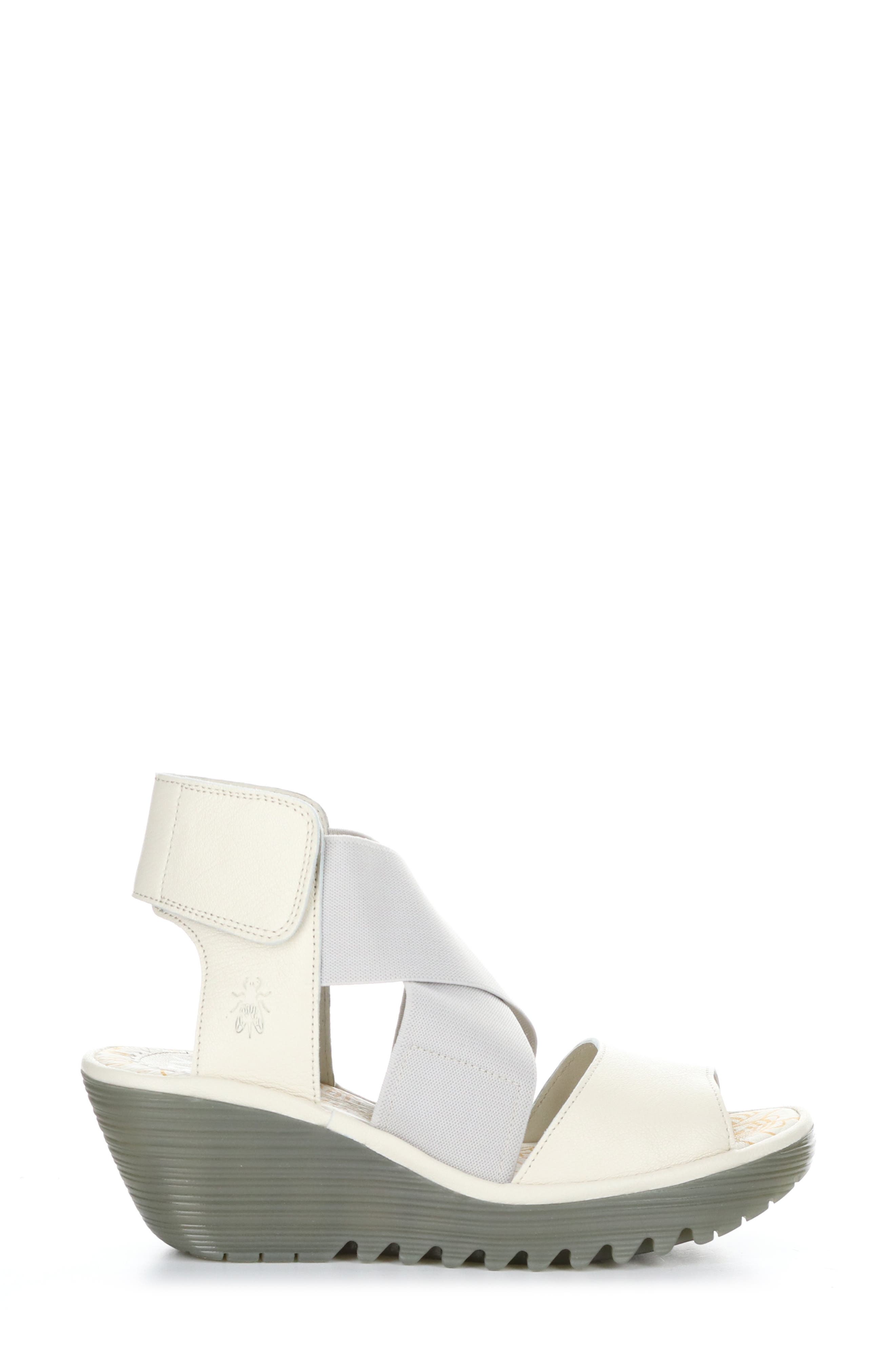 Yuba Platform Wedge Sandal, Alternate, color, OFF WHITE MOUSSE