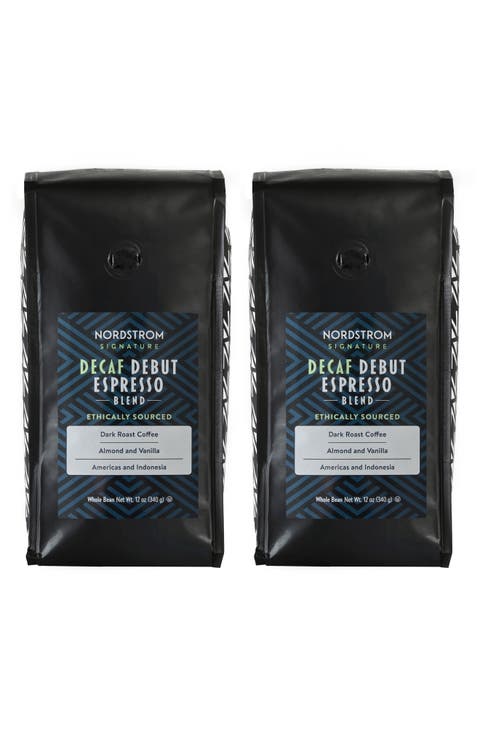 Ethically Sourced Decaf Debut Espresso Blend 2-Pack Whole Bean Coffee