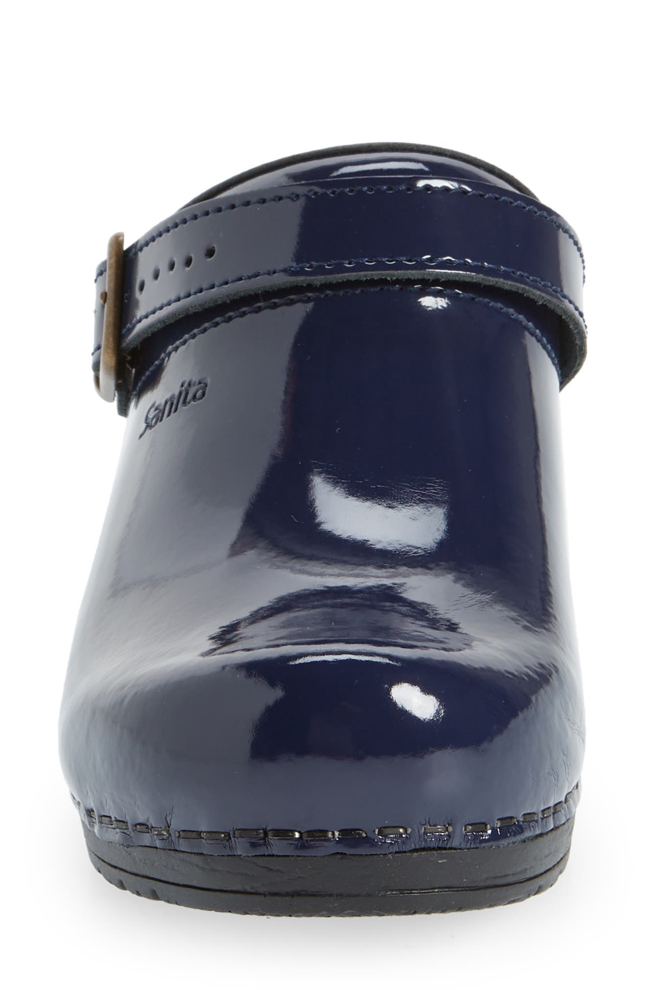 Estelle Polka Dot Clog, Alternate, color, BLUE