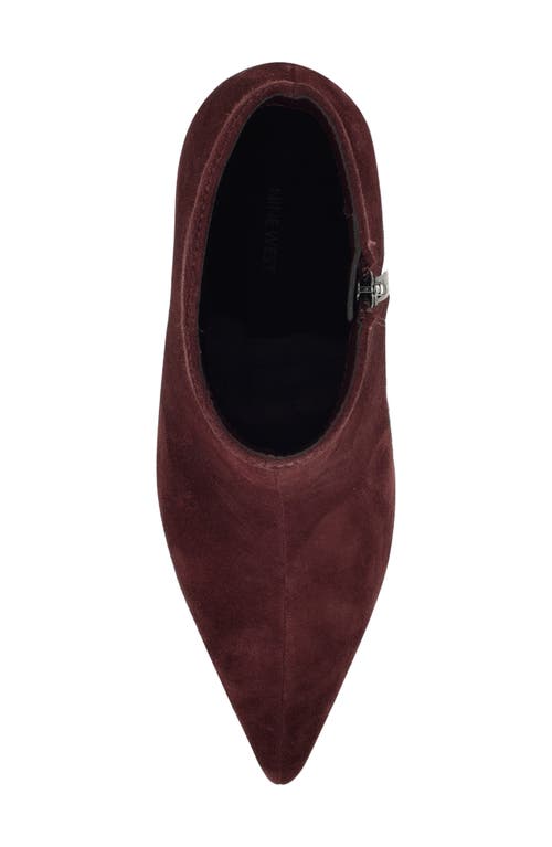 Nine West Narend Pointy Toe Bootie In Brown