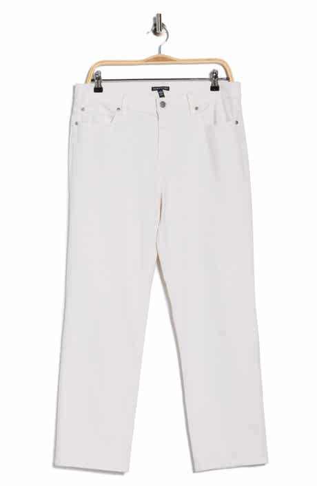 Eileen Fisher High Waist Ankle Straight Leg Jeans