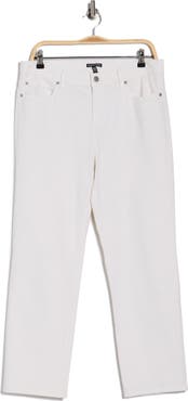 Eileen Fisher High Waist Ankle Straight Leg Jeans