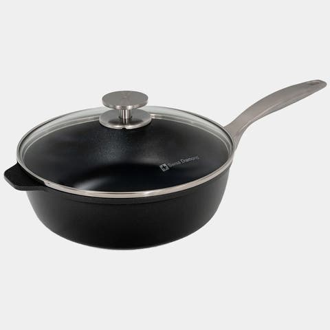 CHD Nonstick Saute Pan with Glass Lid, 3.2 qt