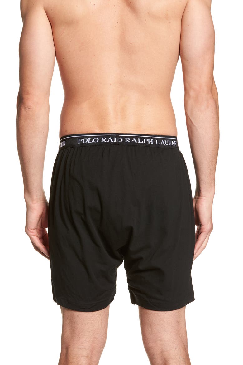 3-Pack Cotton Boxers, Alternate, color, POLO BLACK