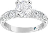 SUZY LEVIAN Bridal Pavé CZ Sterling Silver Engagement Ring