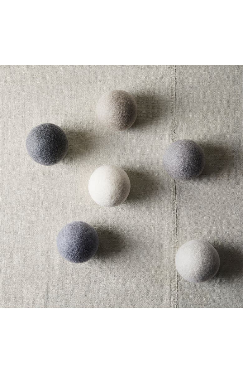 Five Two by Food52 Pack of 6 Wool Dryer Balls, Alternate, color,