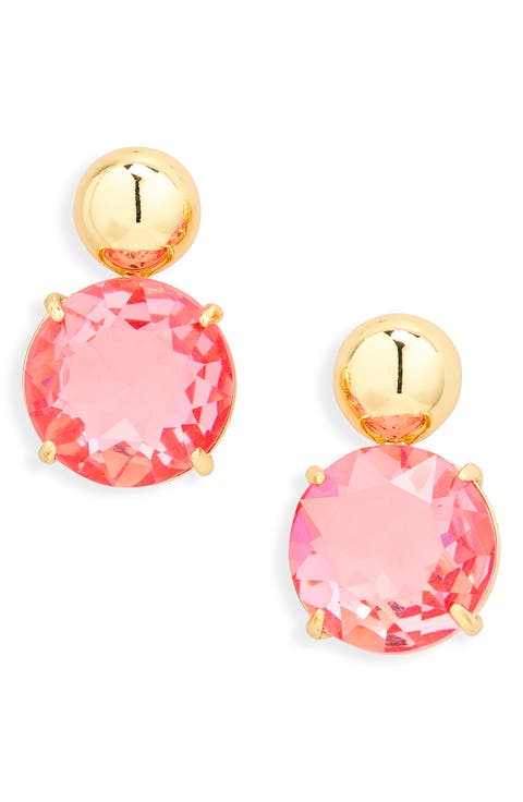 Crystal Cactus Flower Stud Earrings