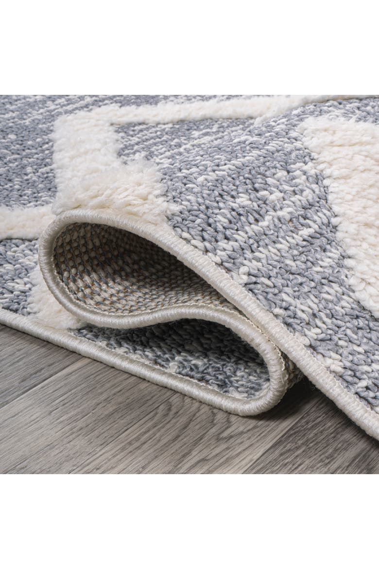 Monique Trellis High-Low Area Rug, Alternate, color, Multi/Gray