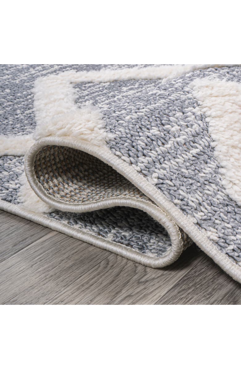 JONATHAN Y Monique Trellis High-Low Area Rug, Alternate, color, Multi/Gray