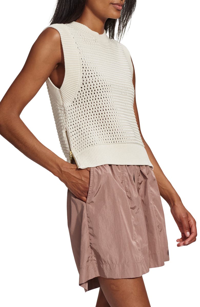 Varley Randal Zip Detail Sweater Tank, Alternate, color, 