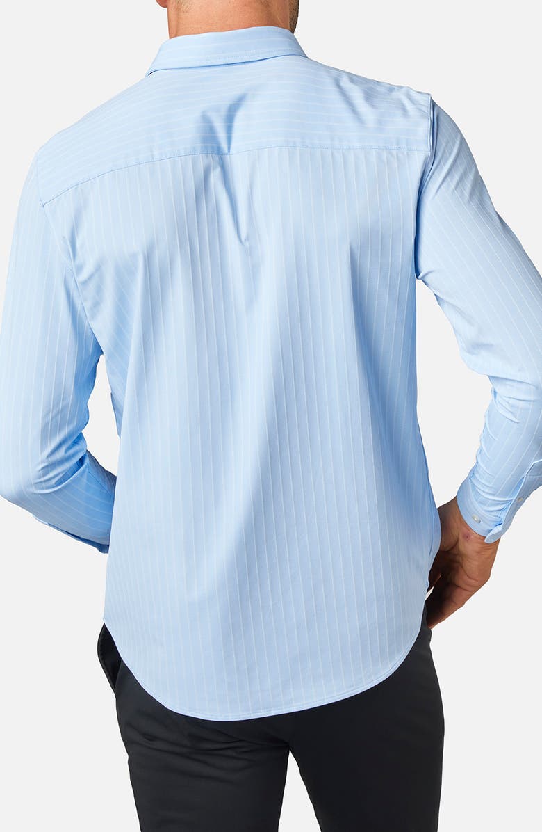 Rhone Commuter Classic Fit Textured Stripe Stretch Button-Up Shirt, Alternate, color, 