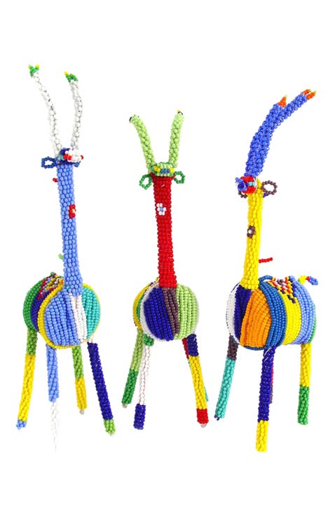 Beaded Springbok Multi Color Small