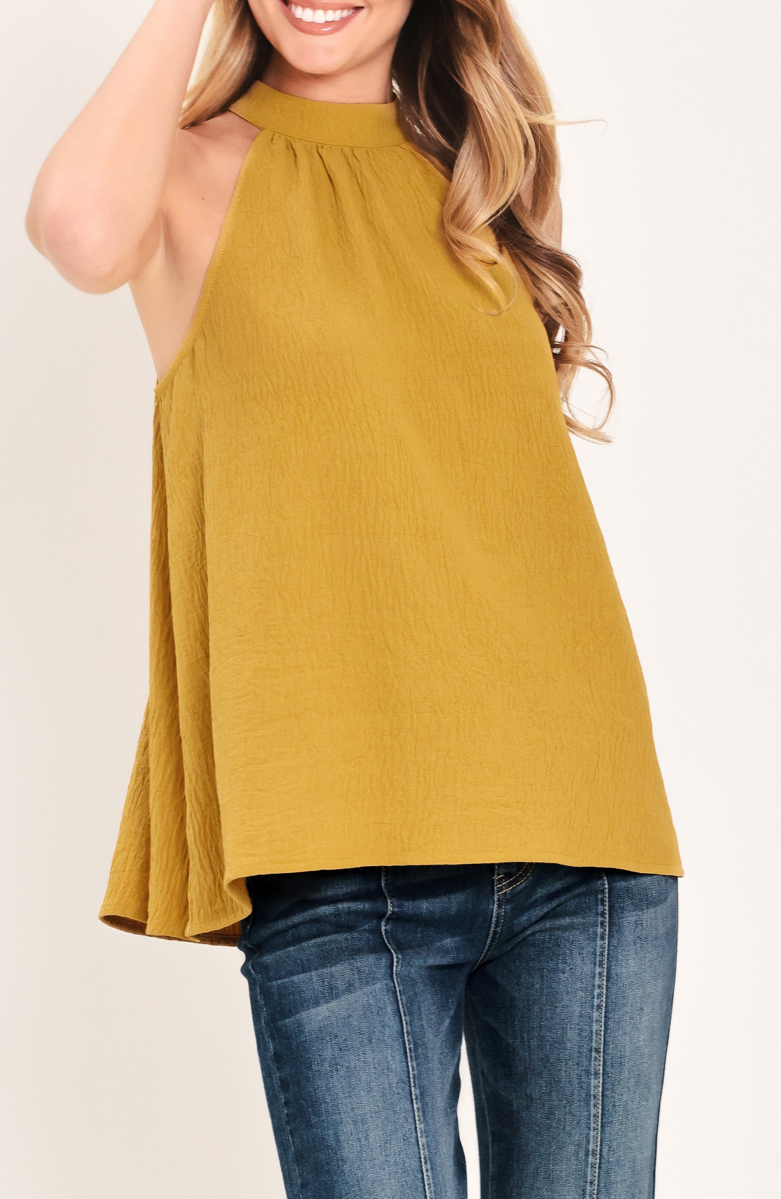 High Neck Halter Top