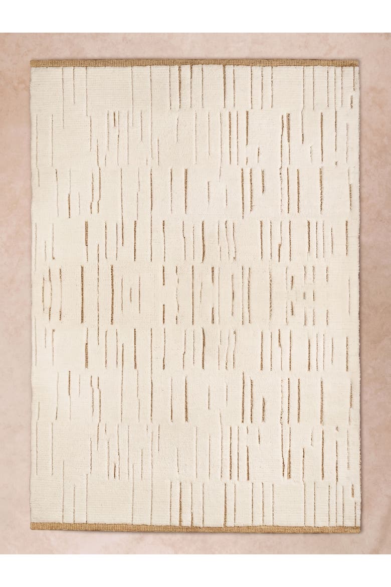 Narita Wool and Jute Rug, Main, color, Ivory
