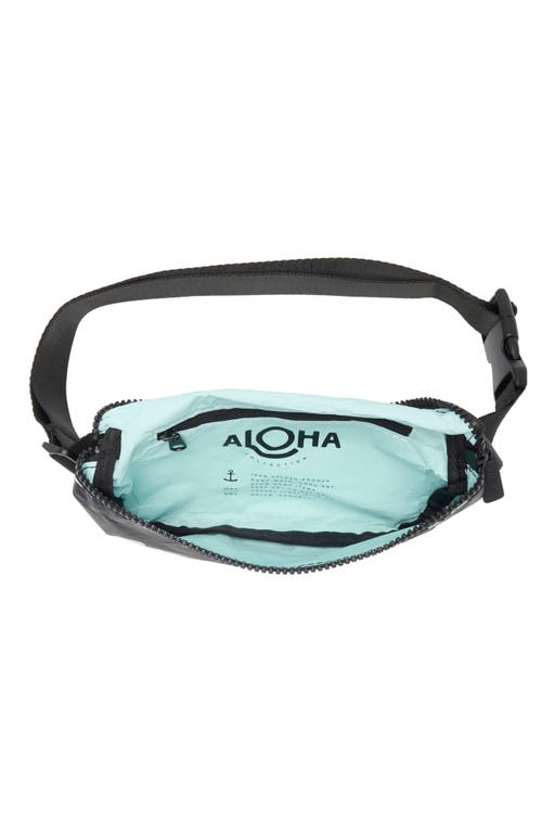 Aloha Collection Mini Seaside Belt Bag In White/black