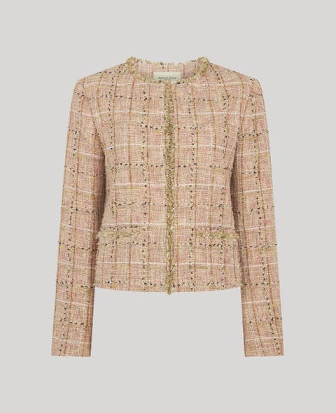 Cece Check Boucle Jacket