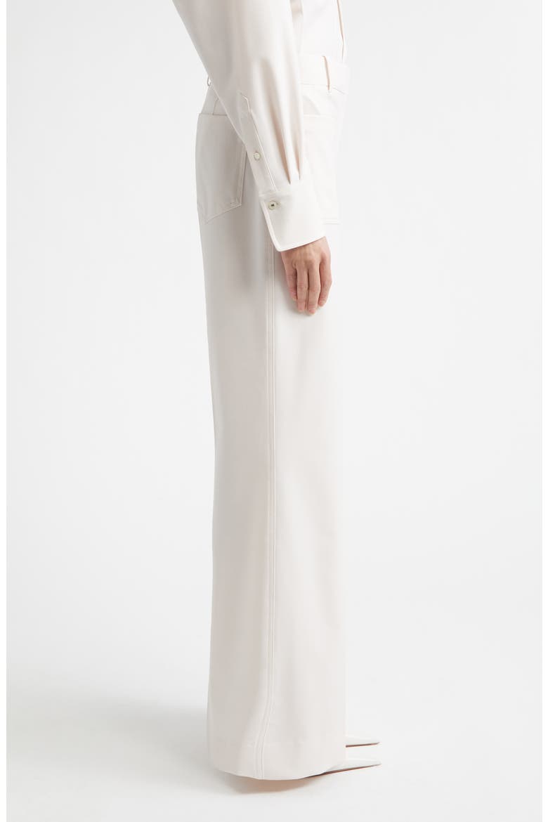 Alina High Waist Stretch Flare Leg Pants, Alternate, color, BONE