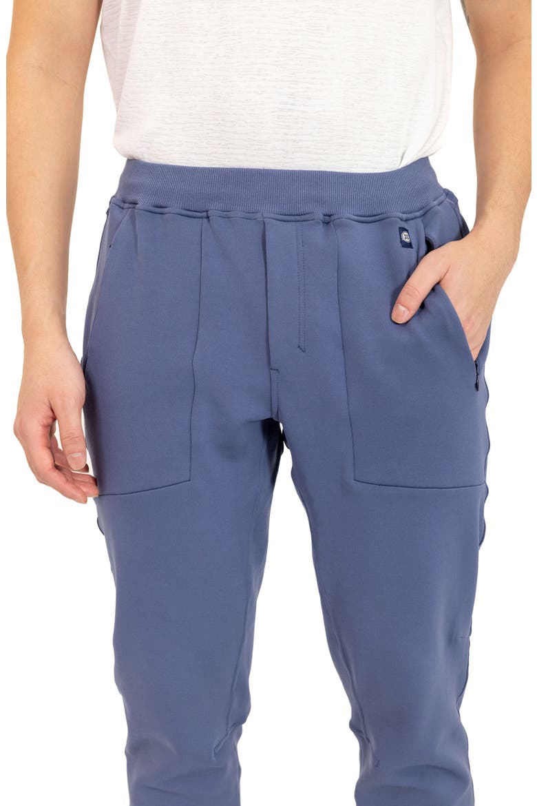 Cotton Blend Joggers, Alternate, color, BLUE