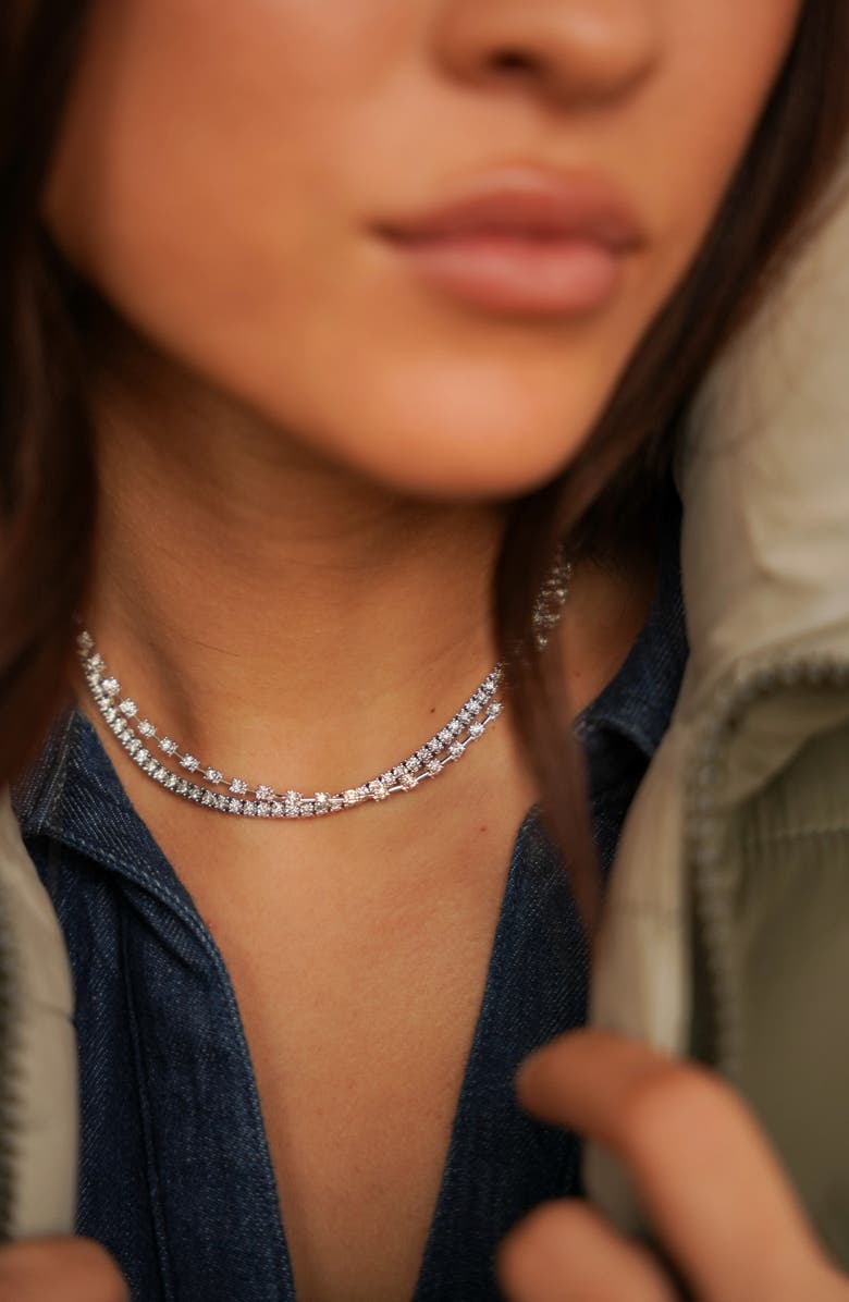 Dana Rebecca Designs Ava Bea Interval Diamond Tennis Necklace, Alternate, color,