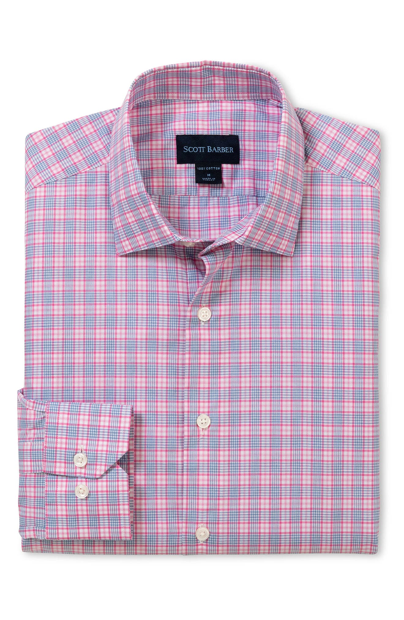 Scott Barber Newport Mélange Poplin Button-Up Shirt