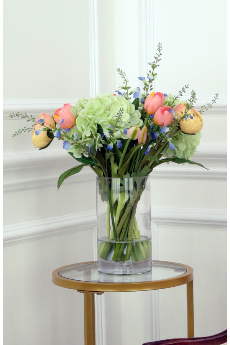 Tulip Hydrangea Bouquet, Main, color, Peach