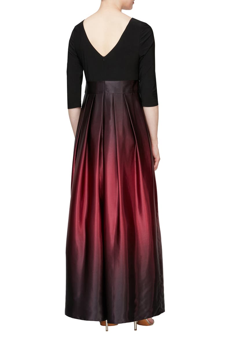 ombre formal dress with sleeves Long Sleeves Blue Ombre Beaded Prom Dresses, Long Sleeves Blue Ombre F   Eip Collection