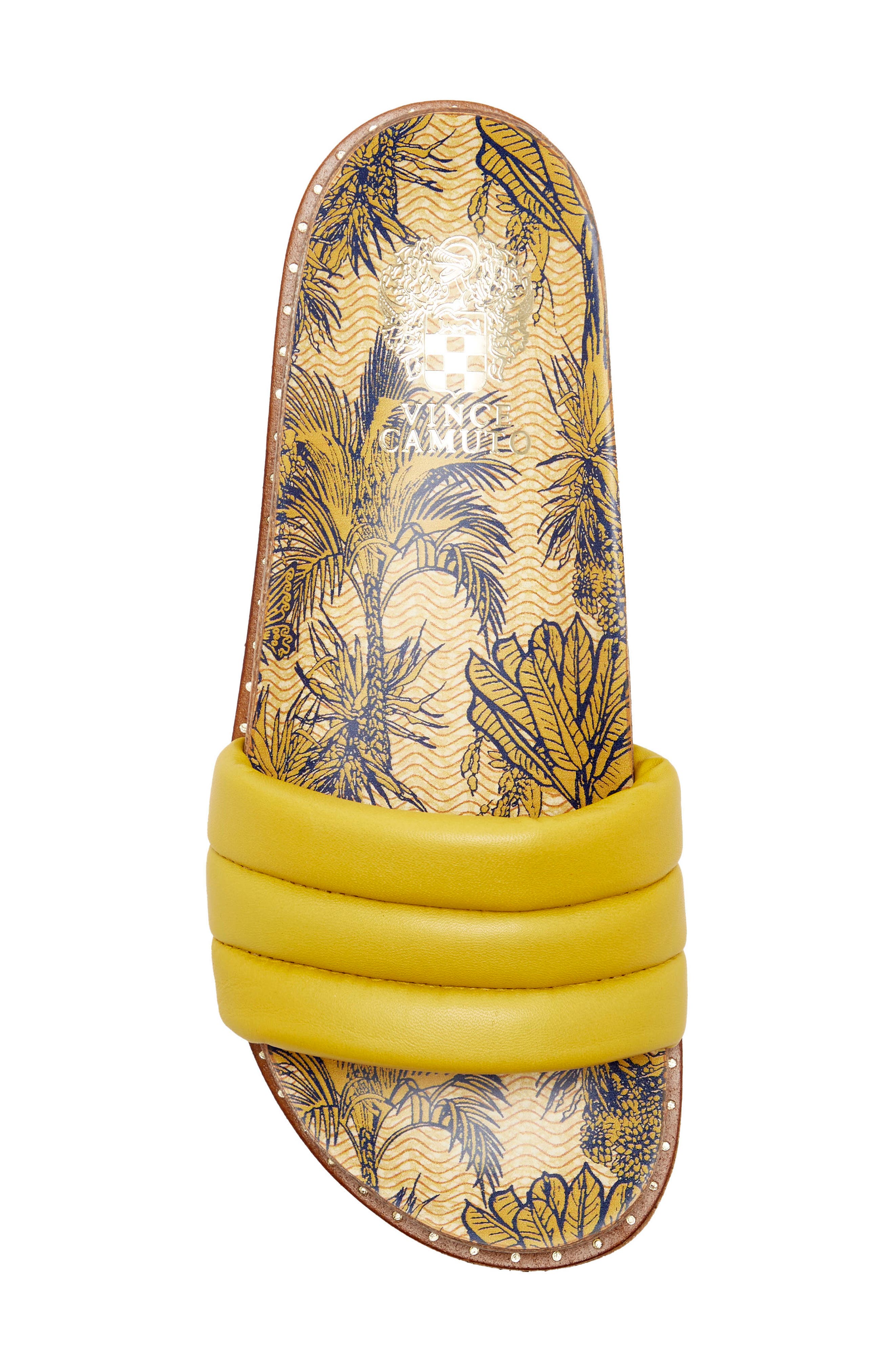 Kandler Slide Sandal, Alternate, color, YELLOW BABY SHEEP