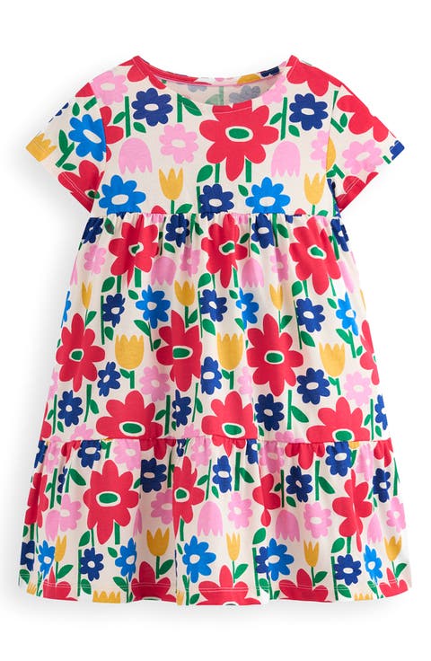 Kids' Ariel Twirly Cotton Jersey Dress (Toddler, Little Kid & Big Kid)