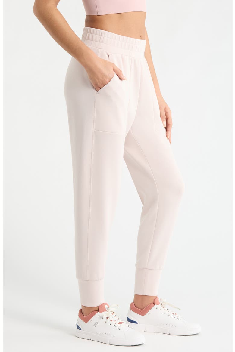 Soft Luxe High Waist Joggers, Alternate, color, PINK HUSH