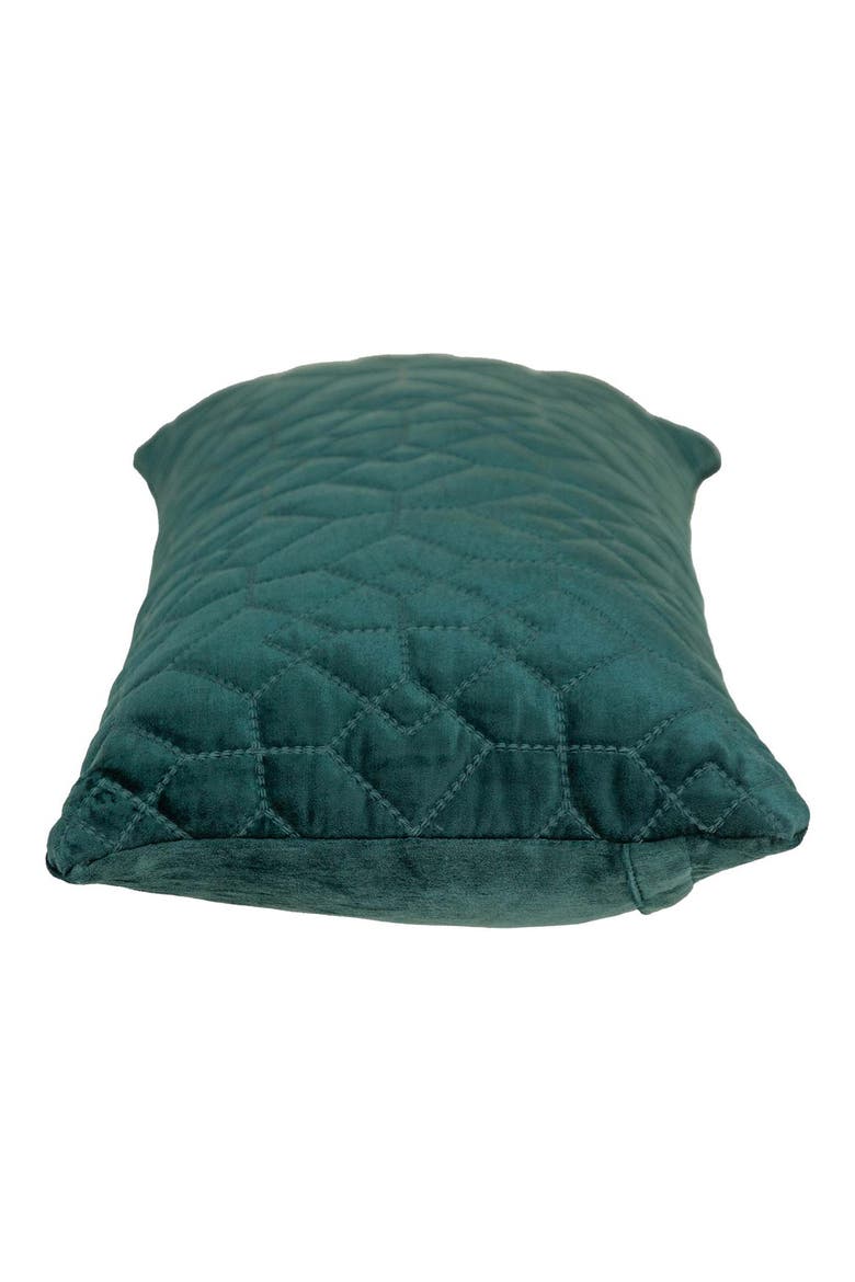 Sora Quilted Throw Pillow, Alternate, color, TEAL