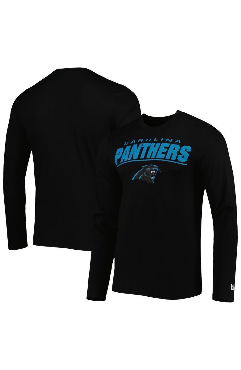 New Era Men's New Era Black Carolina Panthers Combine Authentic Stated Long Sleeve T-Shirt, Main, color, 