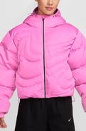 Nike Swoosh Quilted Down Crop Puffer Jacket