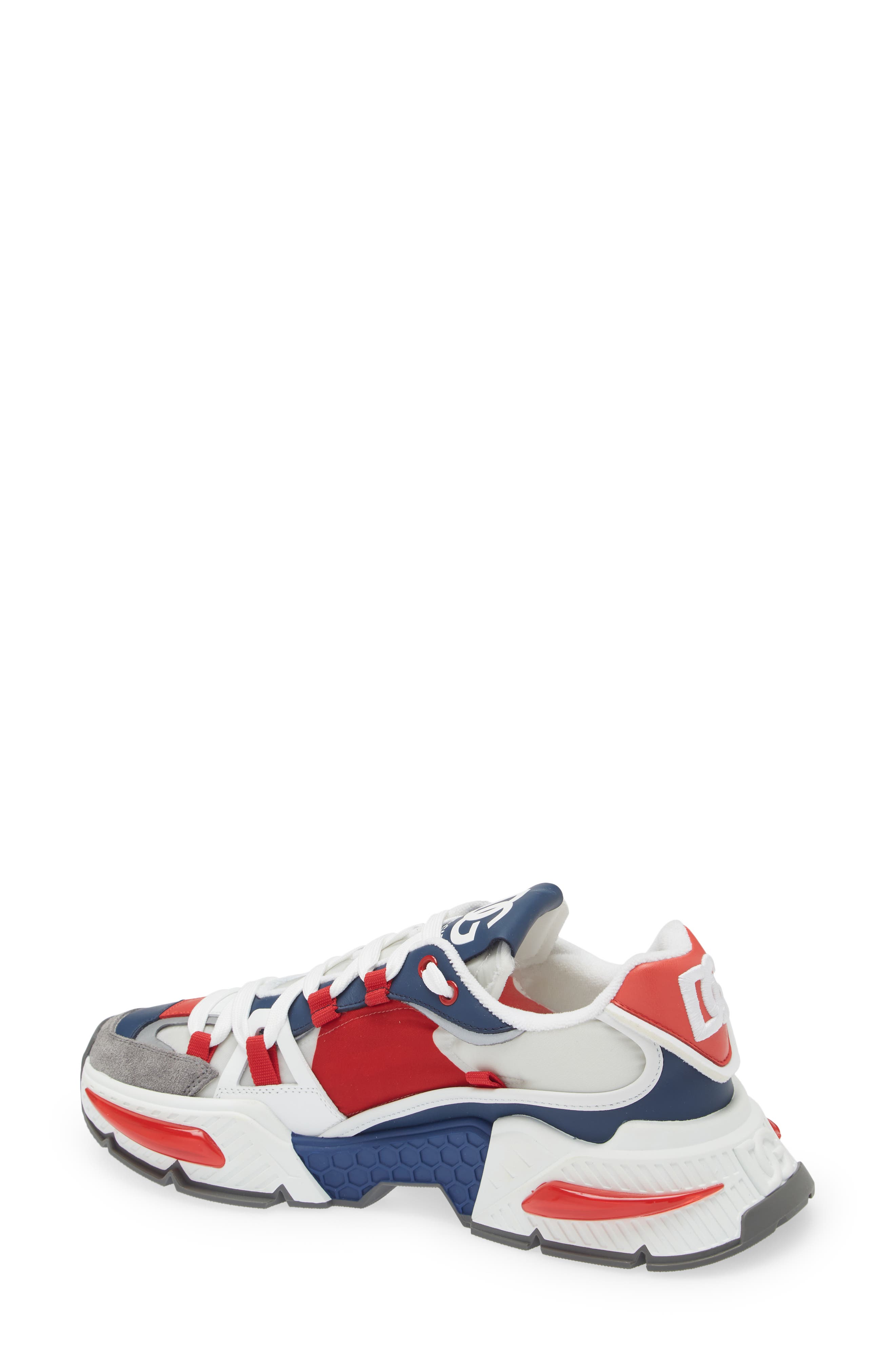 Dolce&Gabbana Airmaster Low Top Sneaker, Alternate, color, White Multicolor