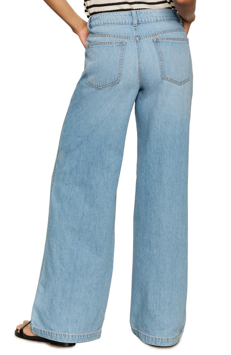 Sanctuary Highland Seamed Pocket Wide Leg Jeans, Alternate, color, Sail Away