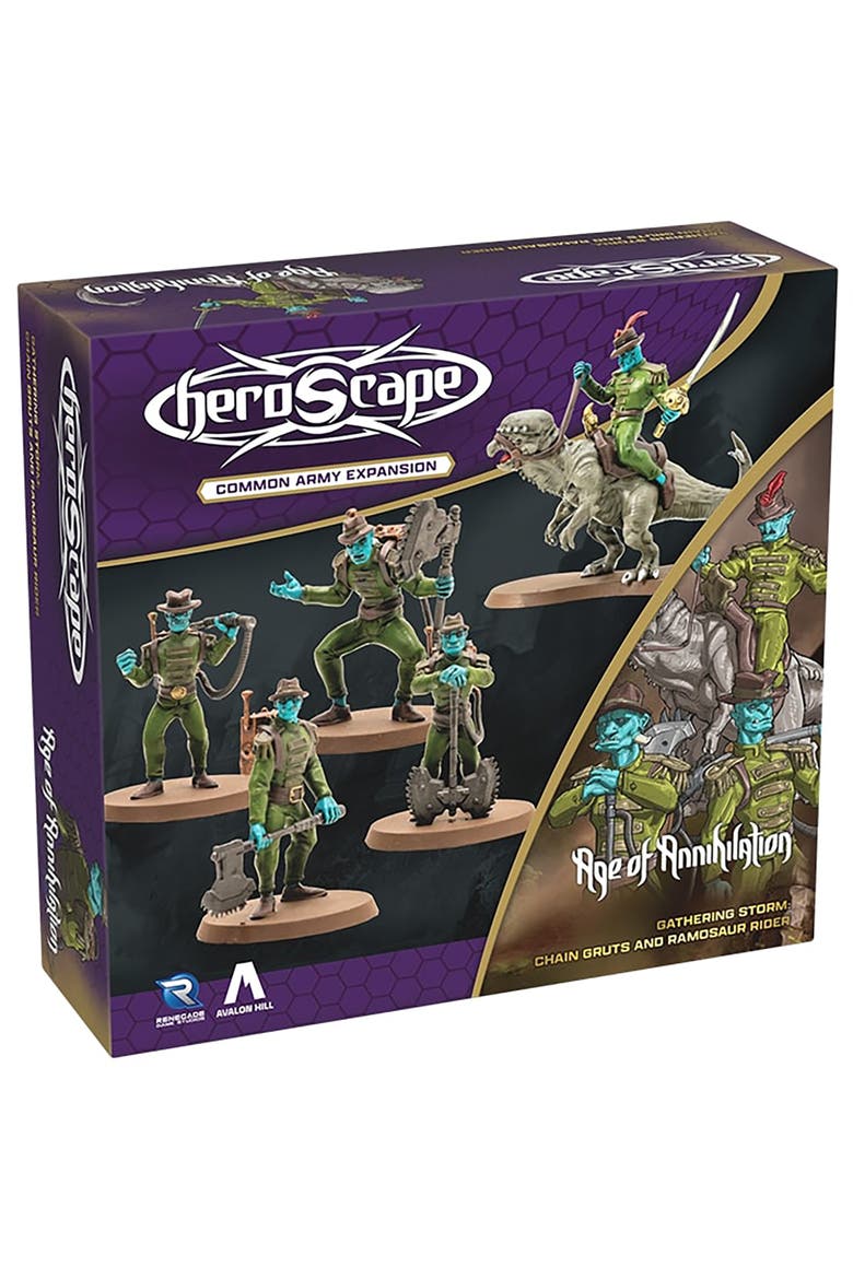 Heroscape, Chain Gruts & Ramosaur Rider Common Army Expansion, Main, color, Multicolored