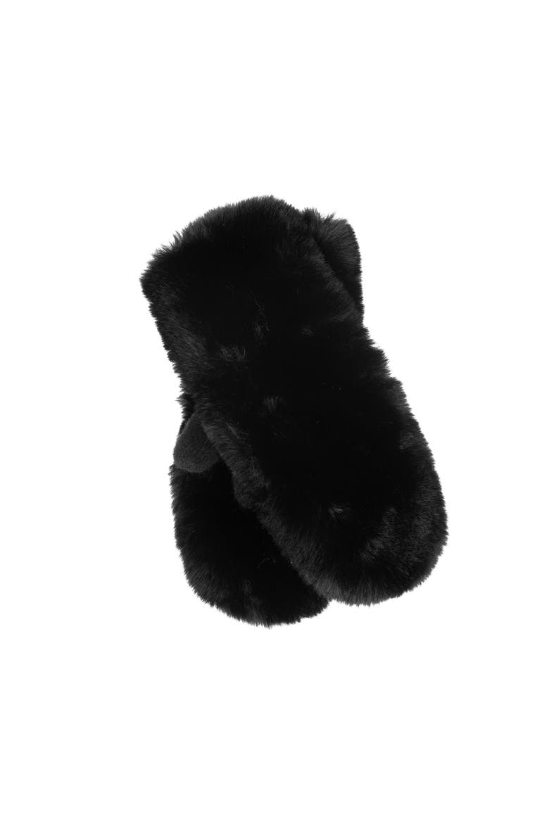 Faux Fur Pop Top, Main, color, Black