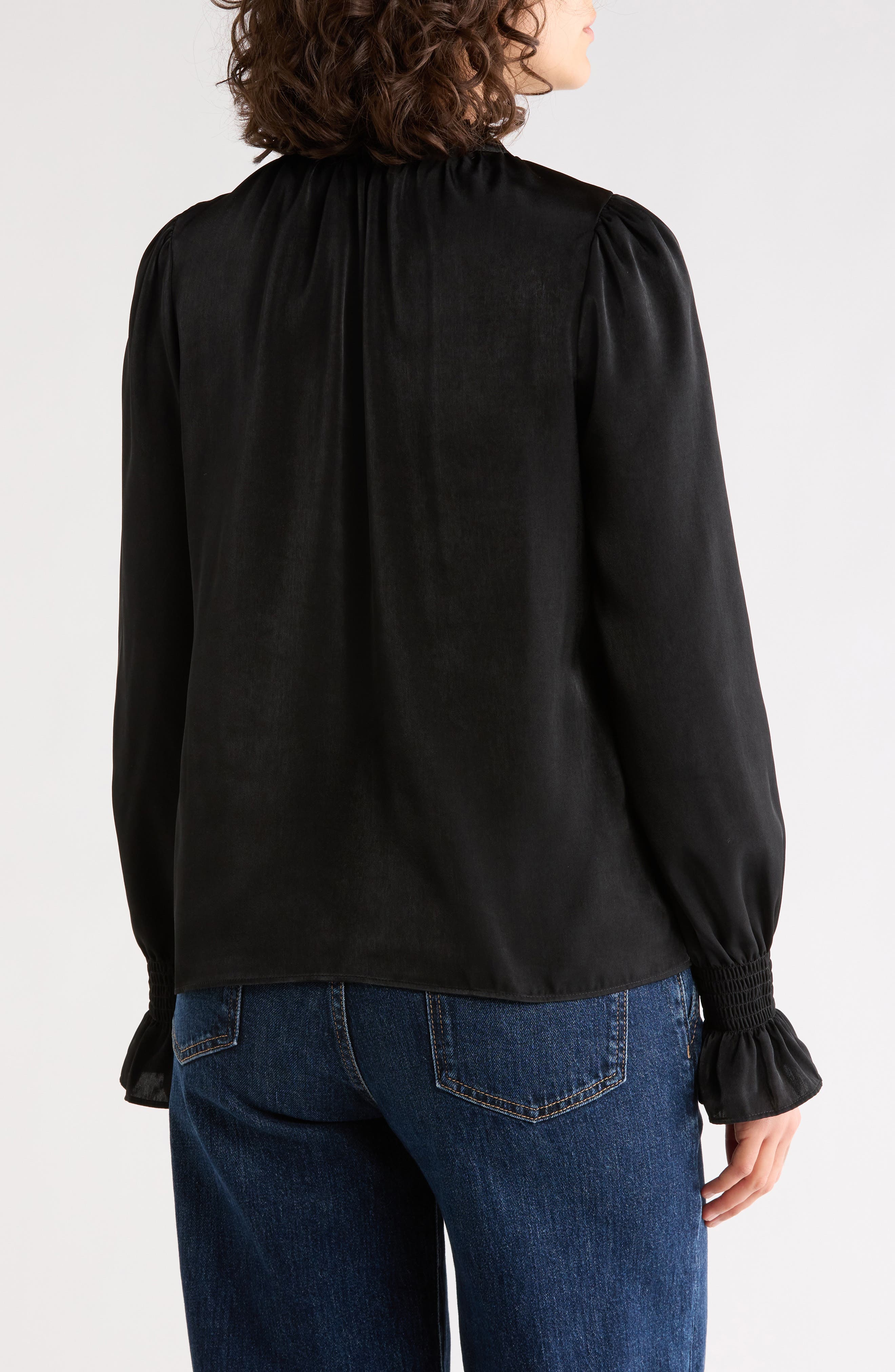 Crinkle Long Sleeve Top - image 2