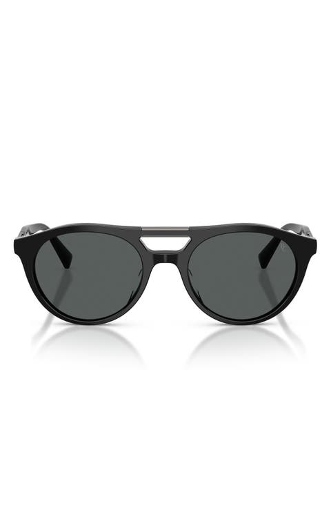 51mm Polarized Oval Sunglasses