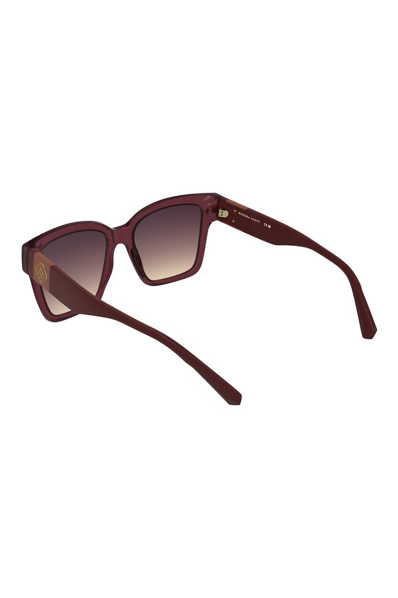 Dira 56mm Rectangular Sunglasses, Alternate, color, CYCLAMEN