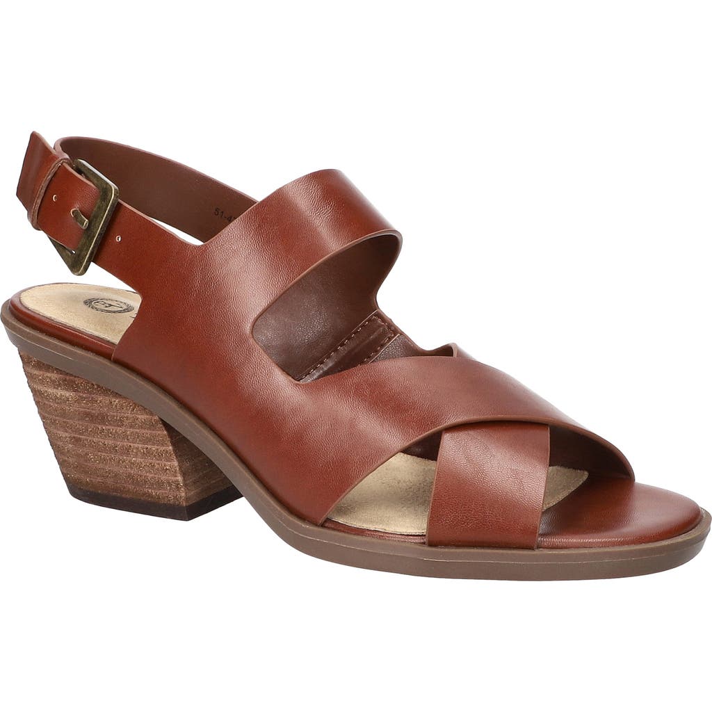 Bella Vita Cameron Slingback Sandal In Dark Tan