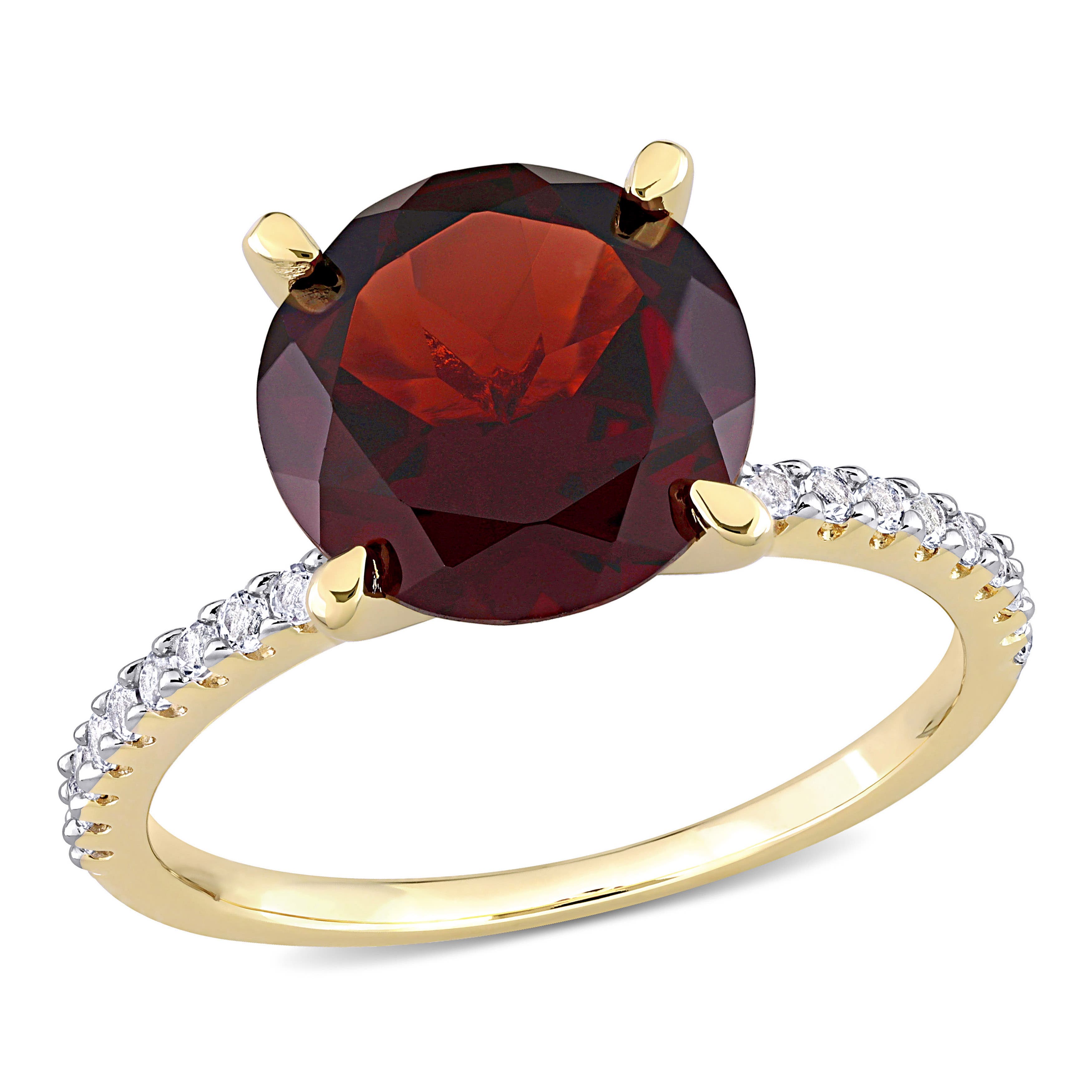Garnet/Yellow-Plated