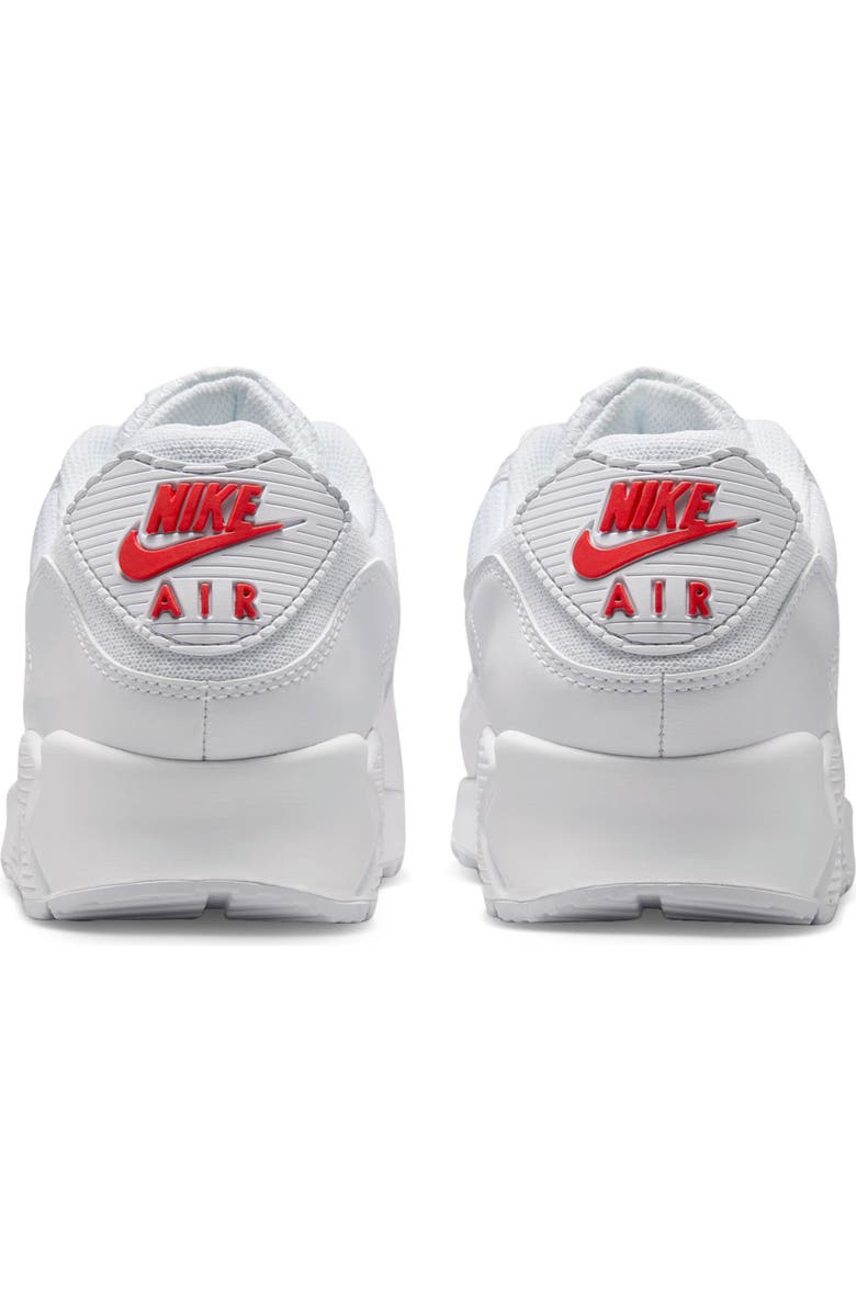 Nike Air Max 90 Sneaker, Alternate, color, White/ Light Crimson