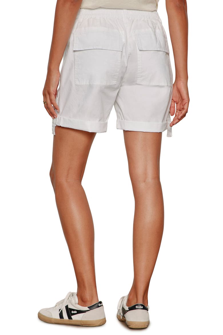 Angels Stretch Cotton Shorts, Alternate, color, WHITE
